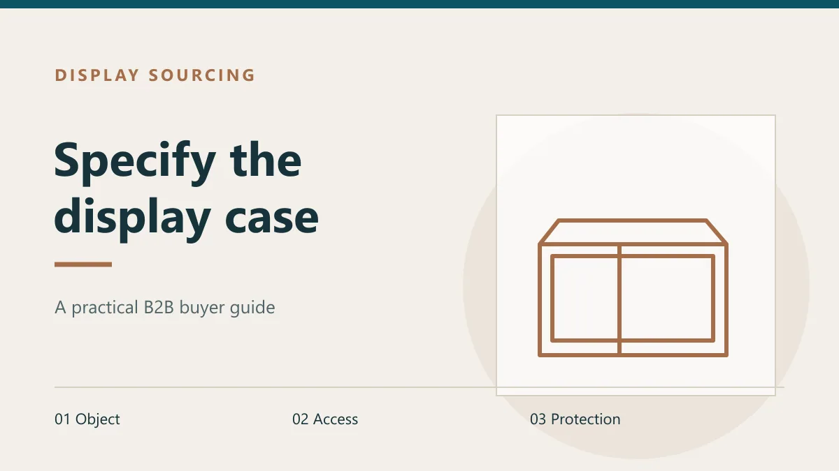 Display sourcing buyer guide illustration