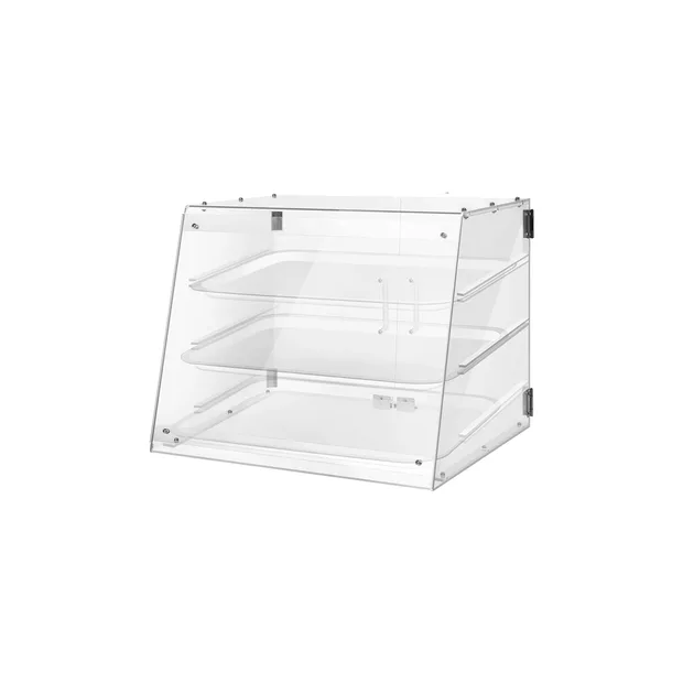 Factory-Customized Foldable Modern Acrylic Cake Pastry Display Cabinet Bread Dessert Shop Counter Top Food Shelf Display Racks
