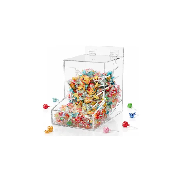 Acrylic Multifunctional Retail Display Candy Storage Containers Candy Dispensers Customized Modern Transparent Countertop