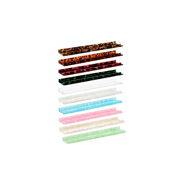 Acrylic Luxury Flat Bottomed Straight Edge Mahjong Stand American Style Tile Pushing Stand Accessory Set Foldable Portable
